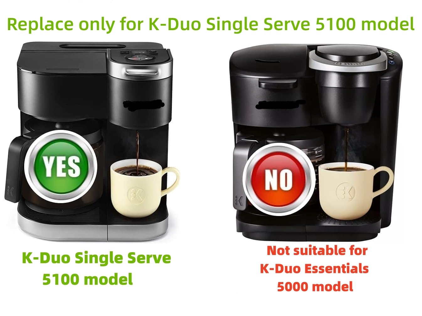 Amazon | AQKK カラフェ Keurig K-Duo 5100 シングルサーブコーヒー